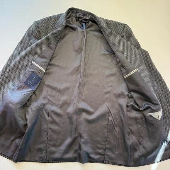 Joseph Abboud Sport Coat Blazer Men's Size‎ 42R Wool Plaid READ
